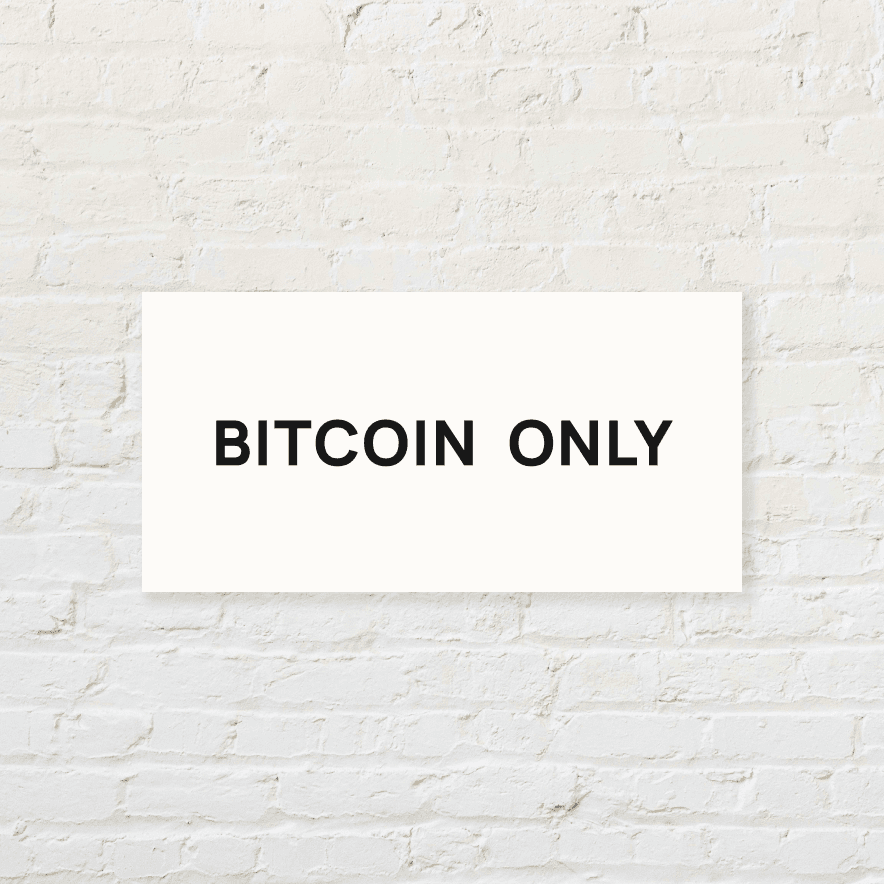 BITCOIN ONLY STICKER PACK